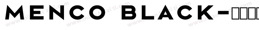 Menco Black字体转换